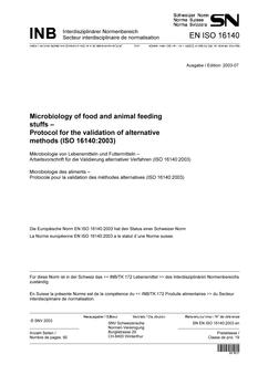 SNV SN EN ISO 16140