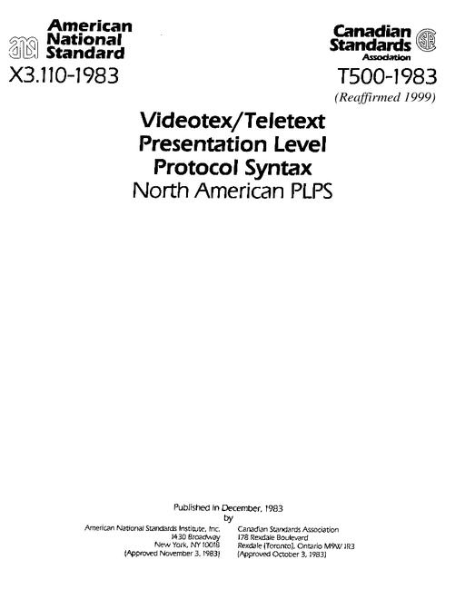 CSA T500-1983 (R1999)