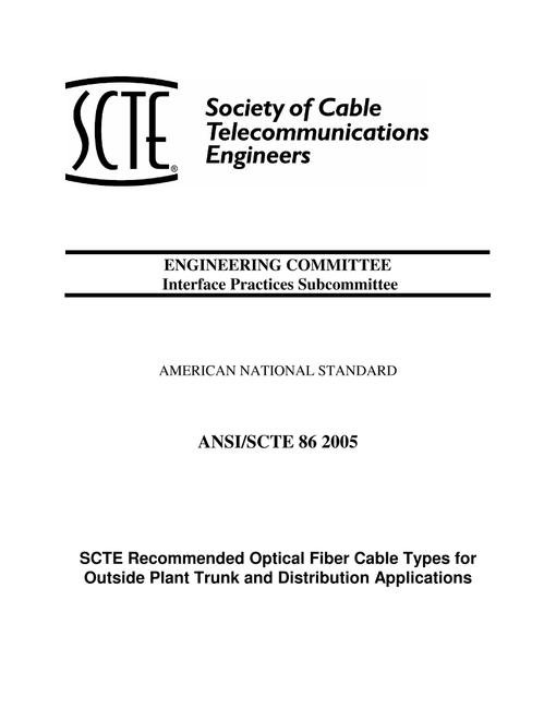 SCTE 86 2005