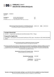 DANSK DSF/EN ISO 14456/PRA1