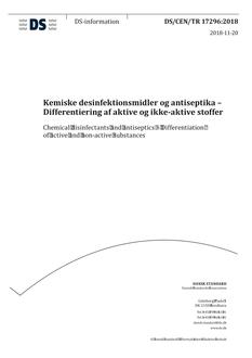 DANSK DS/CEN/TR 17296