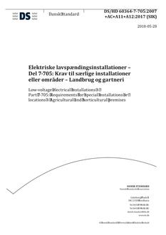 DANSK DS/HD 60364-7-705+AC+A11+A12 (SIK)