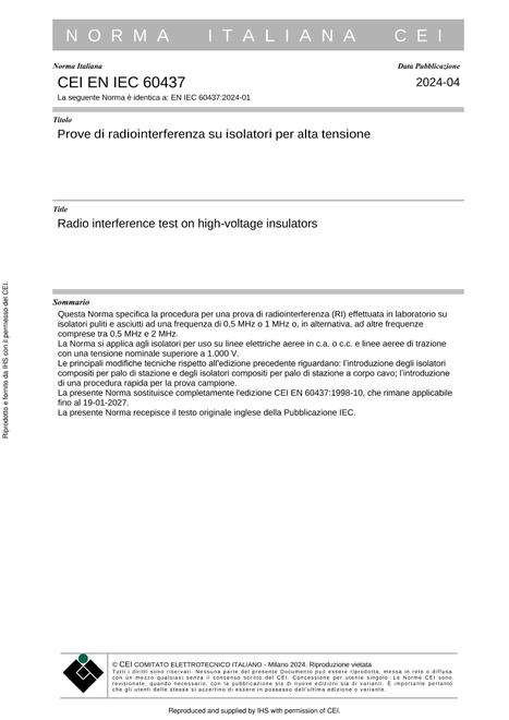 CEI EN IEC 60437