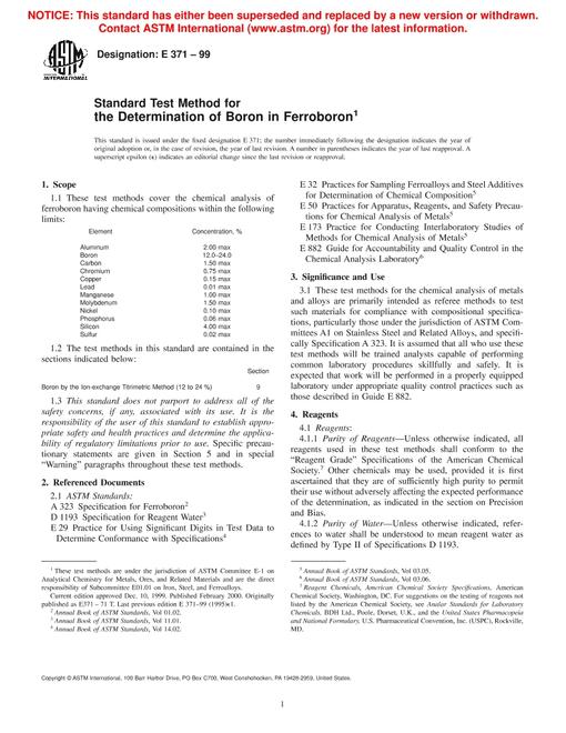 ASTM E371-99