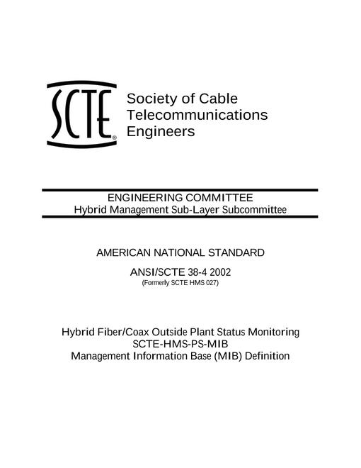 SCTE 38-4 2002