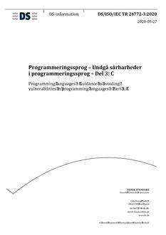 DANSK DS/ISO/IEC TR 24772-3