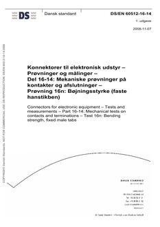DANSK DS/EN 60512-16-14
