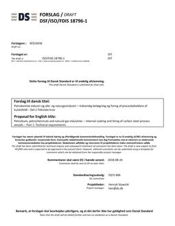 DANSK DSF/ISO/FDIS 18796-1