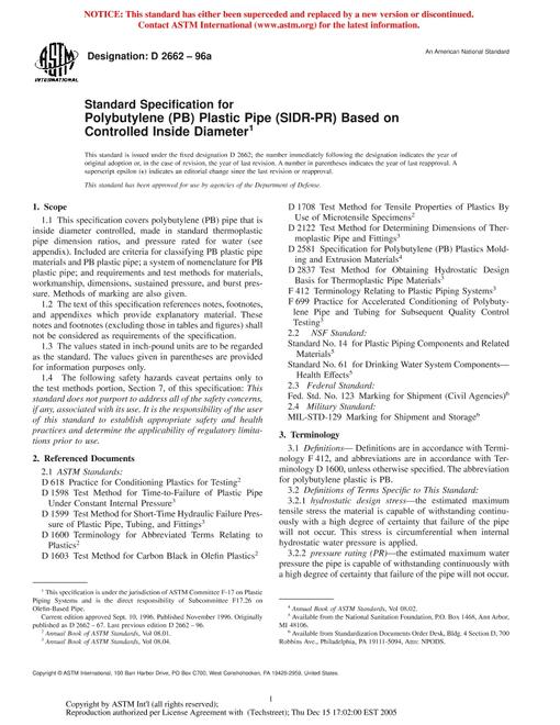 ASTM D2662-96a