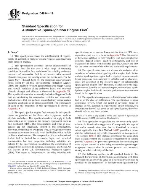 ASTM D4814-12