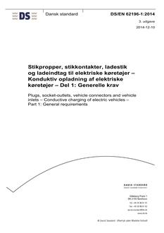DANSK DS/EN 62196-1