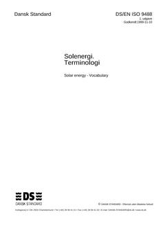 DANSK DS/EN ISO 9488