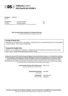 DANSK DSF/FPREN ISO 20186-1