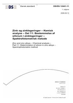 DANSK DS/EN 12441-11