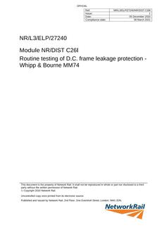NR NR/L3/ELP/27240/NR/DIST C26L ISSUE 1