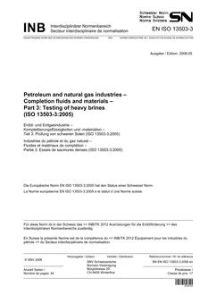 SNV SN EN ISO 13503-3