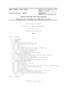 NAVY UFGS-01 33 29