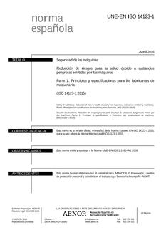 AENOR UNE-EN ISO 14123-1