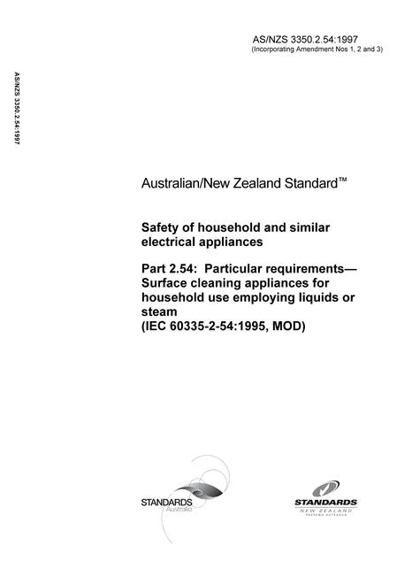 AS/NZS 3350.2.54:1997