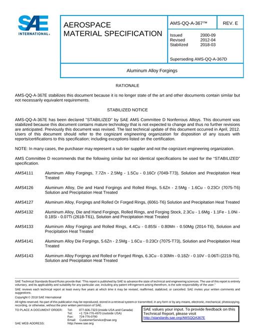 SAE AMSQQA367E