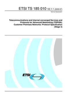 ETSI TS 185 010