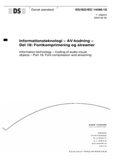 DANSK DS/ISO/IEC 14496-18