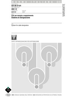 CEI 20-27;V1