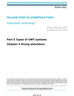 DNV DNVGL-RU-UWT PART 5 CHAPTER 4