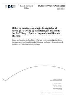 DANSK DS/ISO 21070