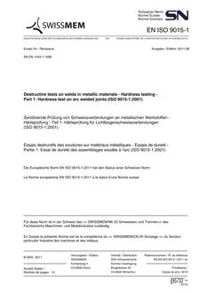 SNV SN EN ISO 9015-1