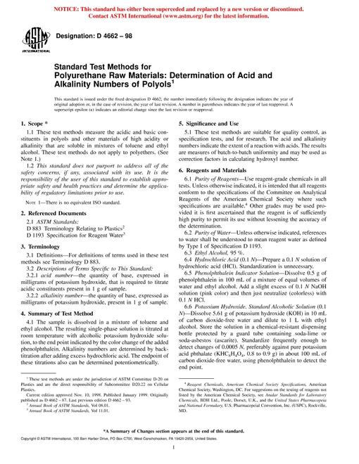 ASTM D4662-98