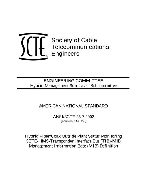 SCTE 38-7 2002