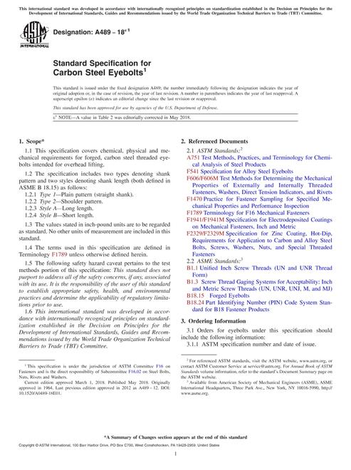 ASTM A489-18e1
