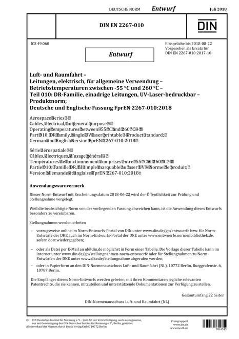DIN EN 2267-010 - DRAFT