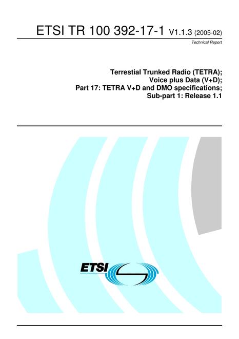 ETSI TR 100 392-17-1