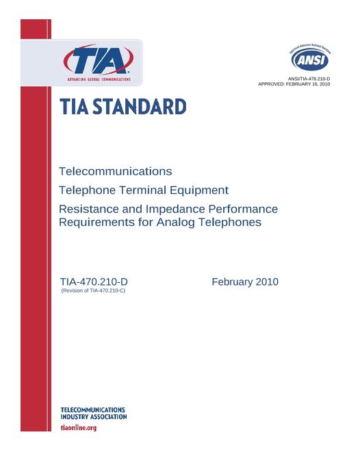 TIA ANSI/TIA-470.210-D