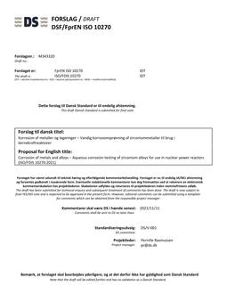 DANSK DSF/FPREN ISO 10270