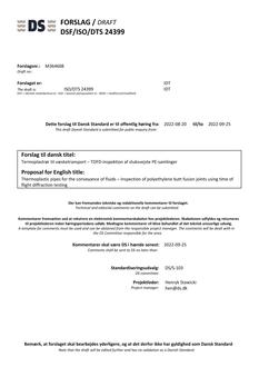 DANSK DSF/ISO/DTS 24399