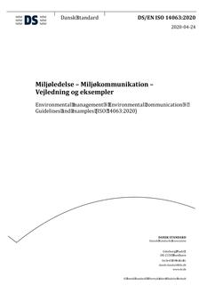 DANSK DS/EN ISO 14063