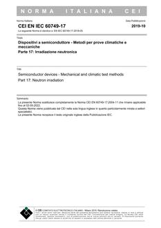 CEI EN IEC 60749-17