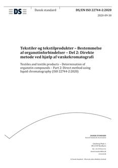 DANSK DS/EN ISO 22744-2