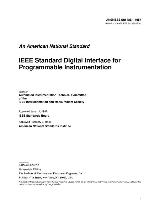 IEEE 488.1-1987