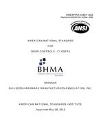 BHMA A156.4-2013