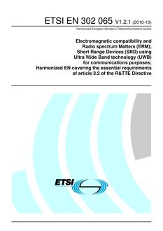 ETSI EN 302 065
