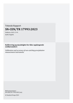 SN-CEN/TR 17993:2023