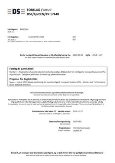 DANSK DSF/FPRCEN/TR 17448