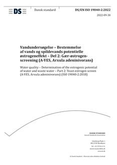 DANSK DS/EN ISO 19040-2