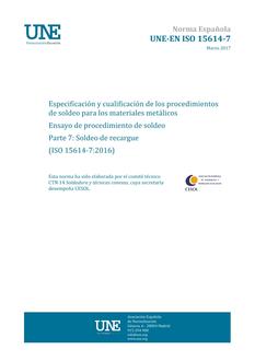 AENOR UNE-EN ISO 15614-7