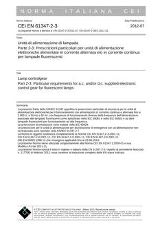 CEI EN 61347-2-3