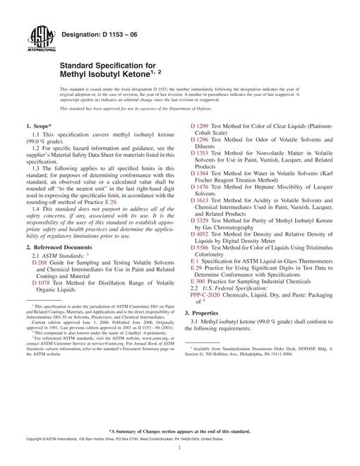 ASTM D1153-06
